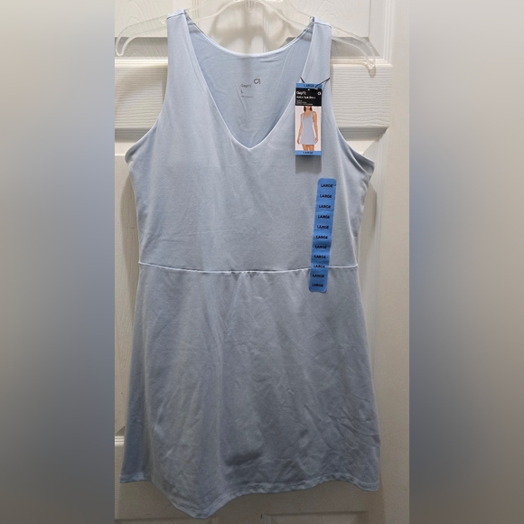 GAP Light Blue Tank Dress, Inner Short With Pocket L - Picture 1 of 5
